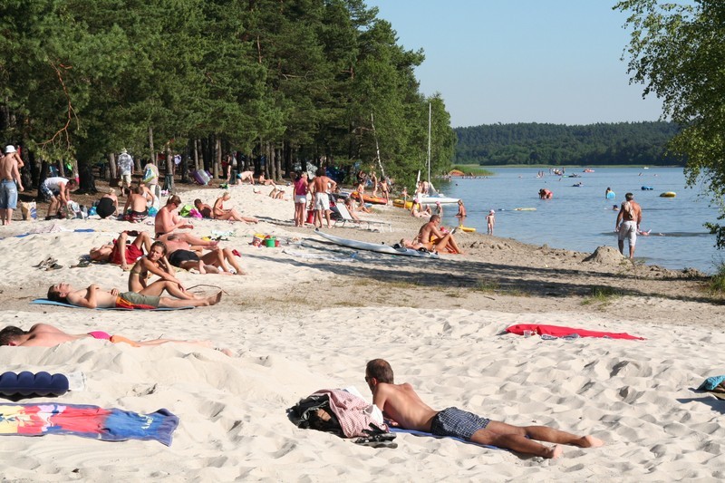 Pláž Pod Borným, Máchovo jezero